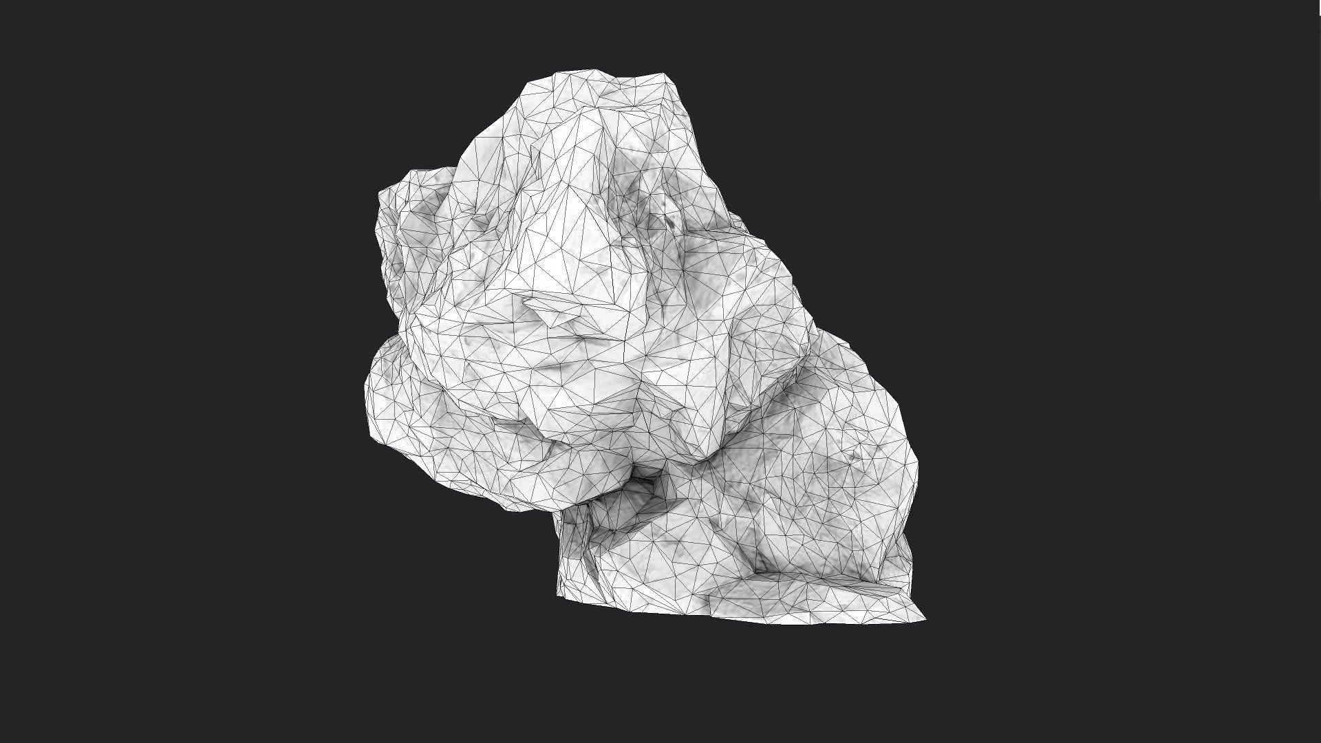 Rock 6-1 Low-poly 3D model_5