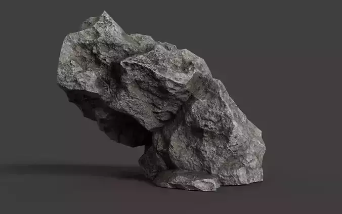 Rock 6-1 Low-poly 3D model