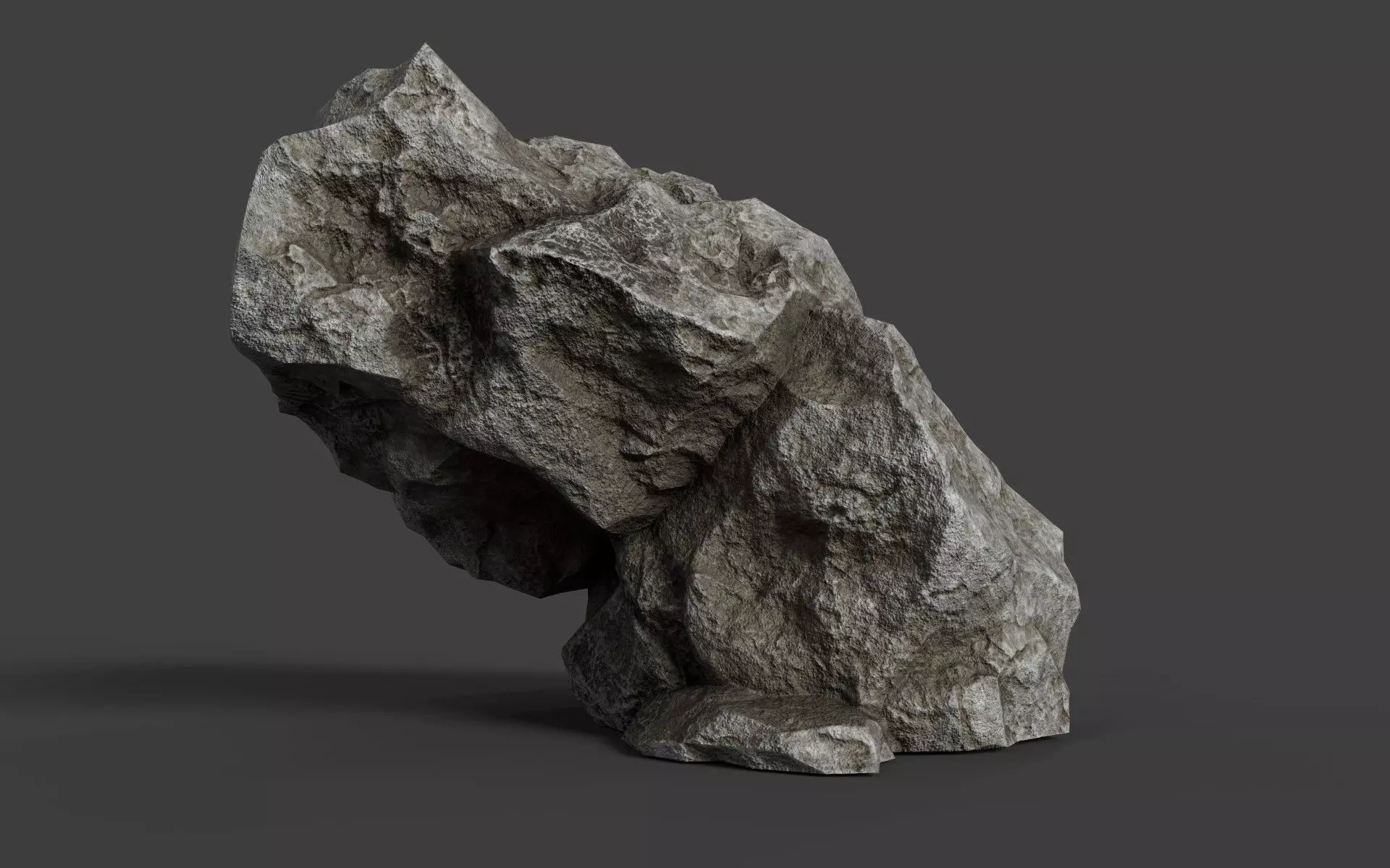 Rock 6-1 Low-poly 3D model_0