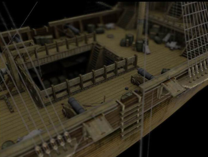 Seatraveler sailing ship 3D model_9