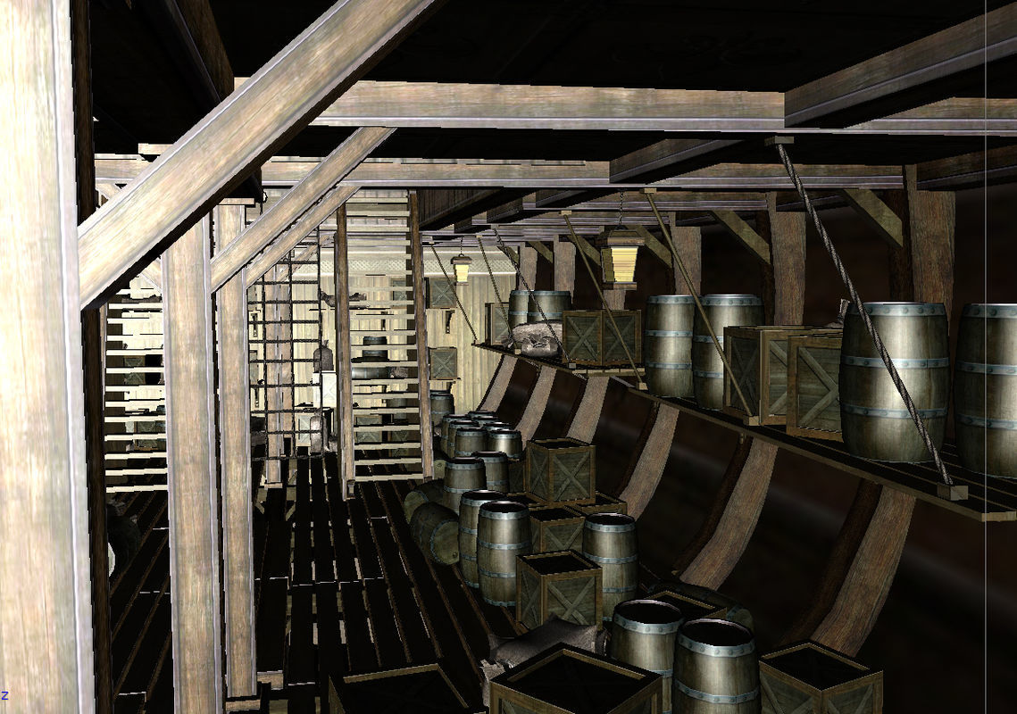 Seatraveler sailing ship 3D model_1