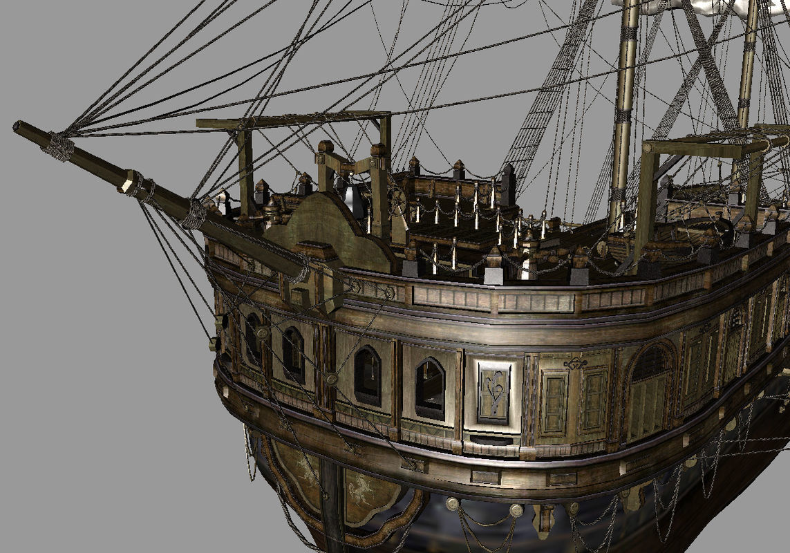 Seatraveler sailing ship 3D model_14