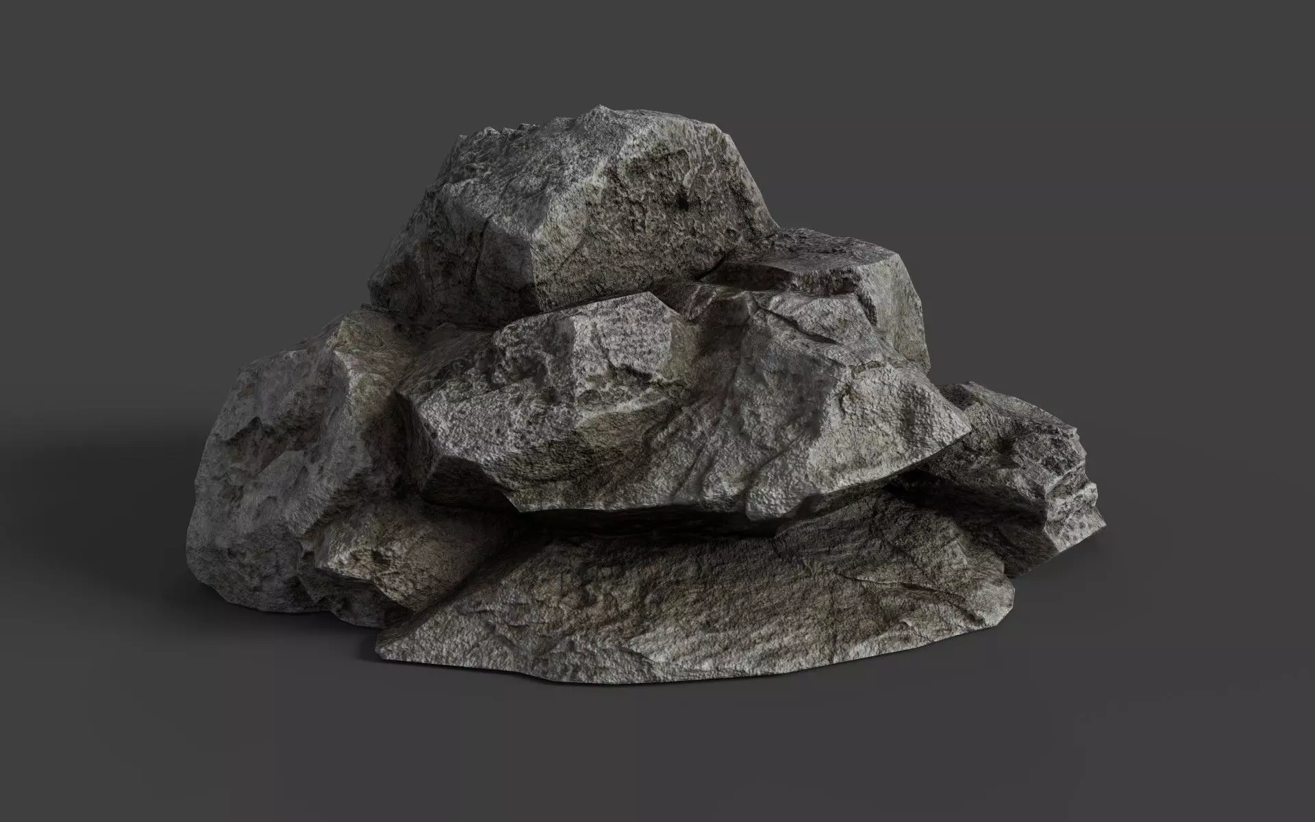 Rock 6-3 Low-poly 3D model_0