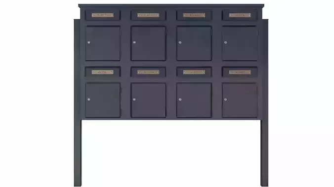 The big mailbox Low-poly 3D model