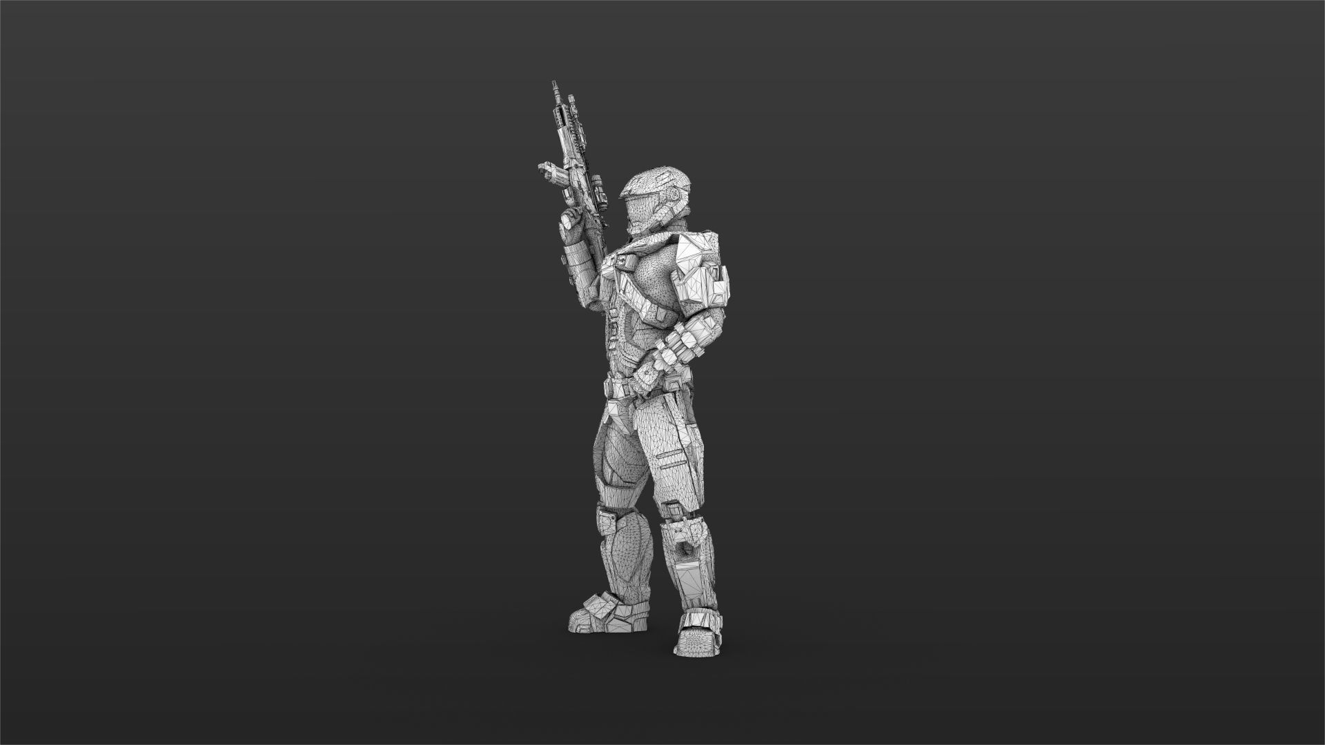 Halo Spartan IV Figure Set 01 3D print model_9