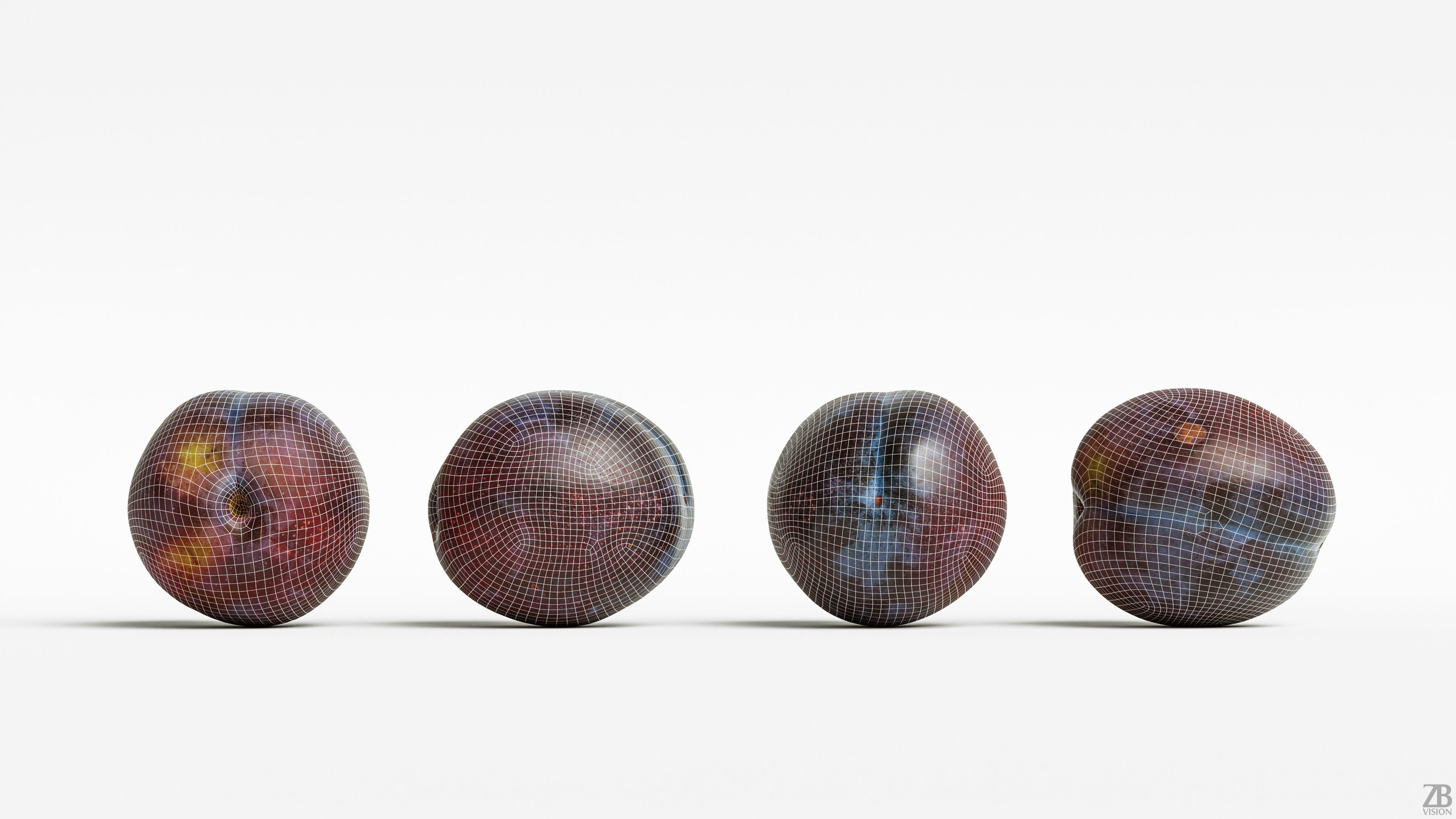 Plum  3D model_8