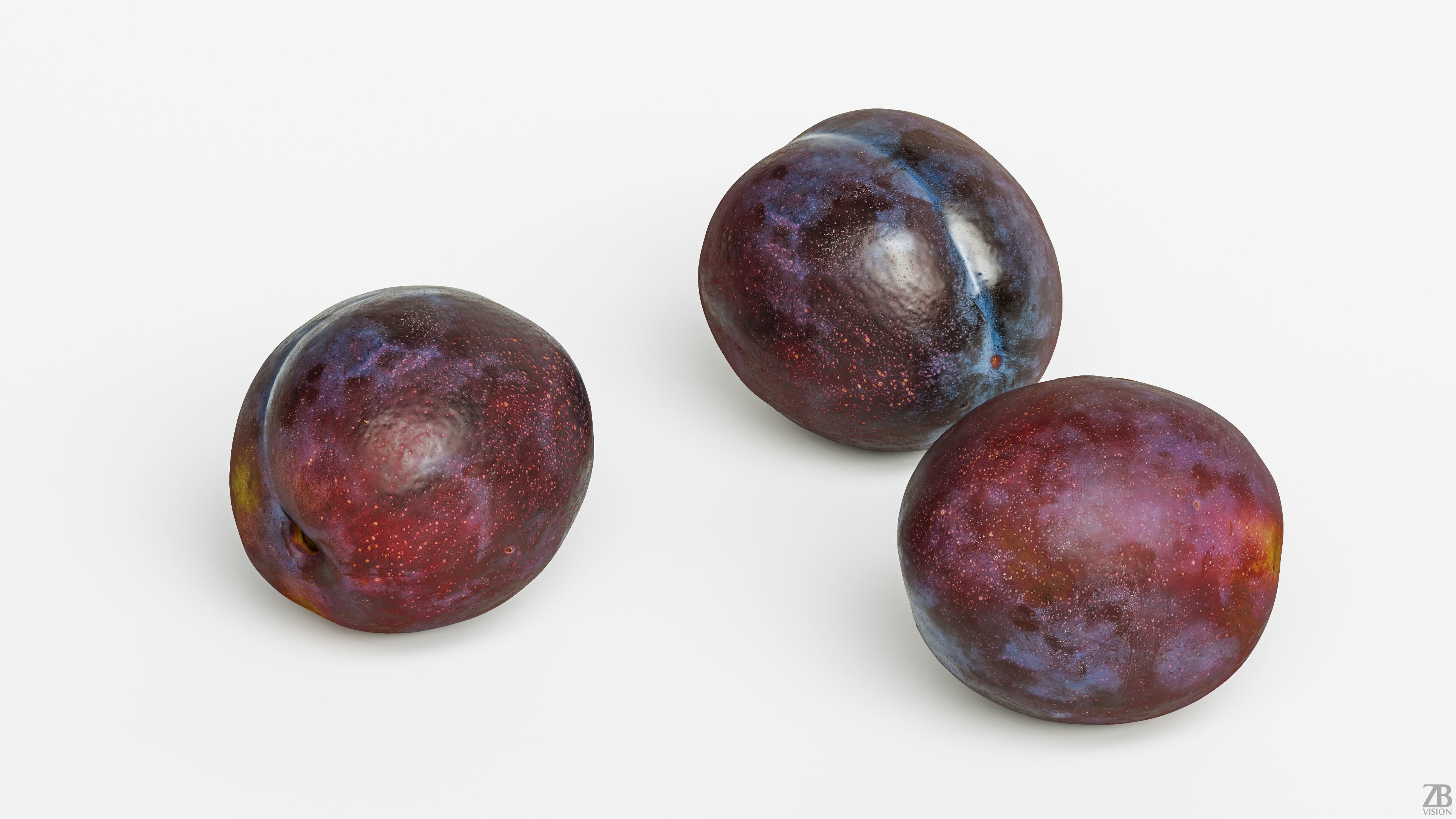 Plum  3D model_1