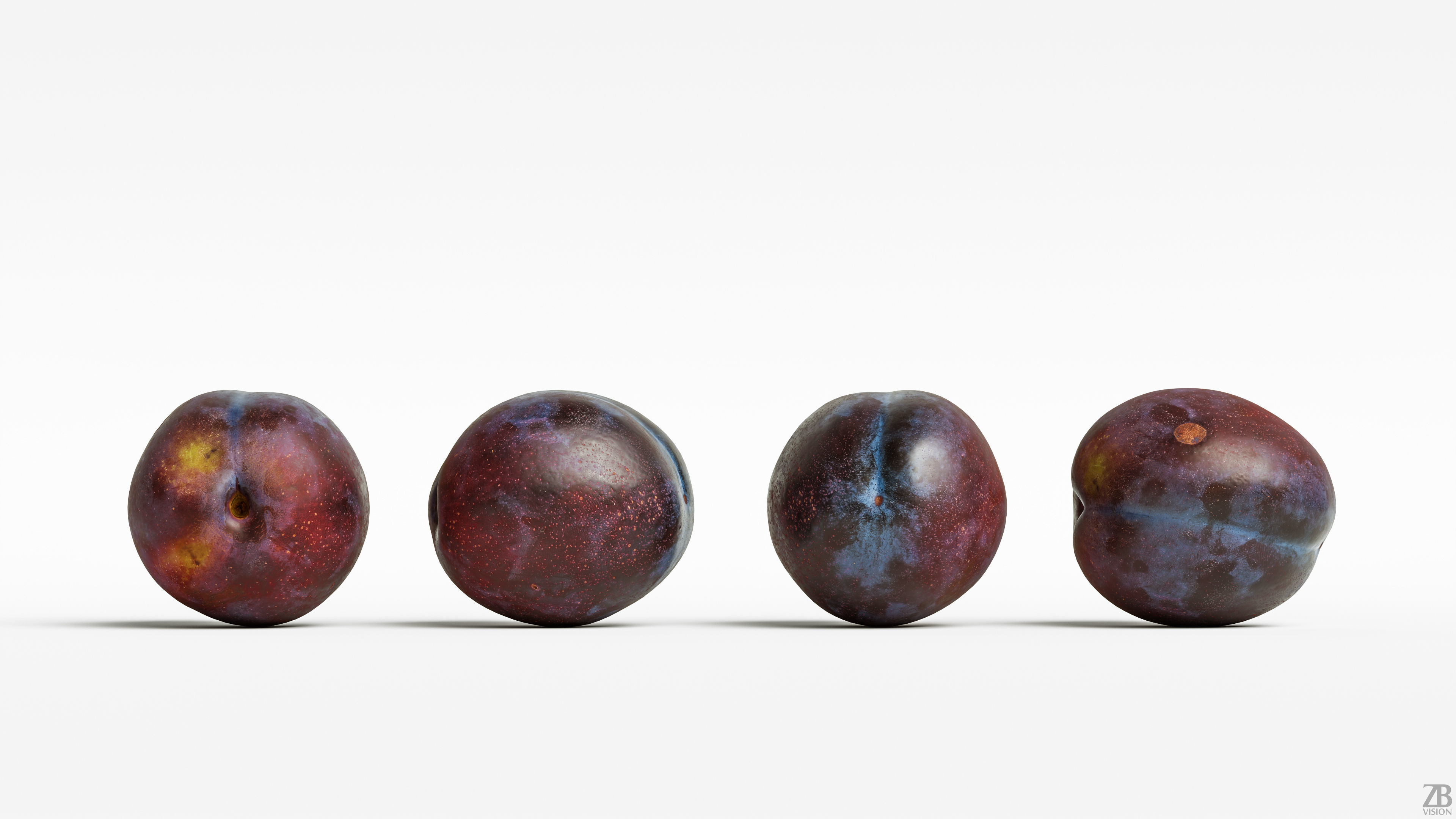 Plum  3D model_3