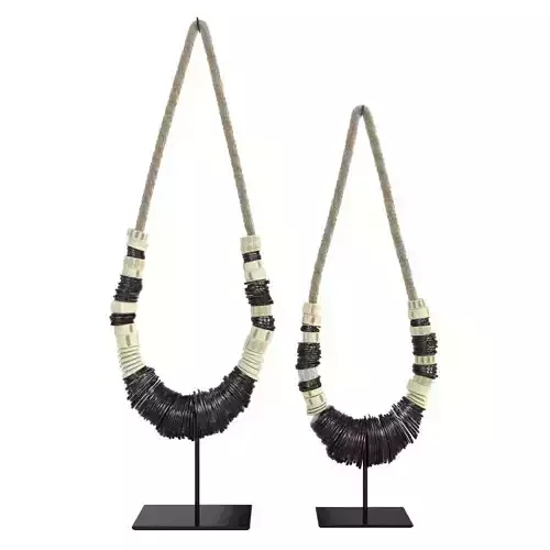 Restoration Hardware Indonesian Shell Currency Necklace  3D model