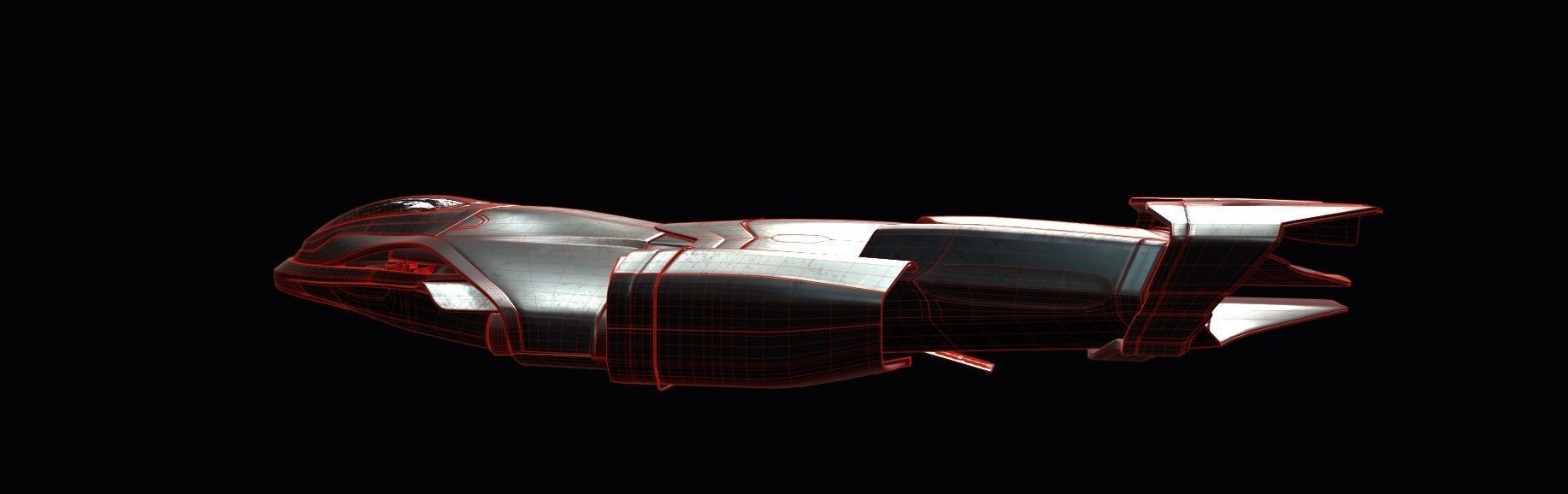 Sci-fi Spaceship Spartan  3D model_27