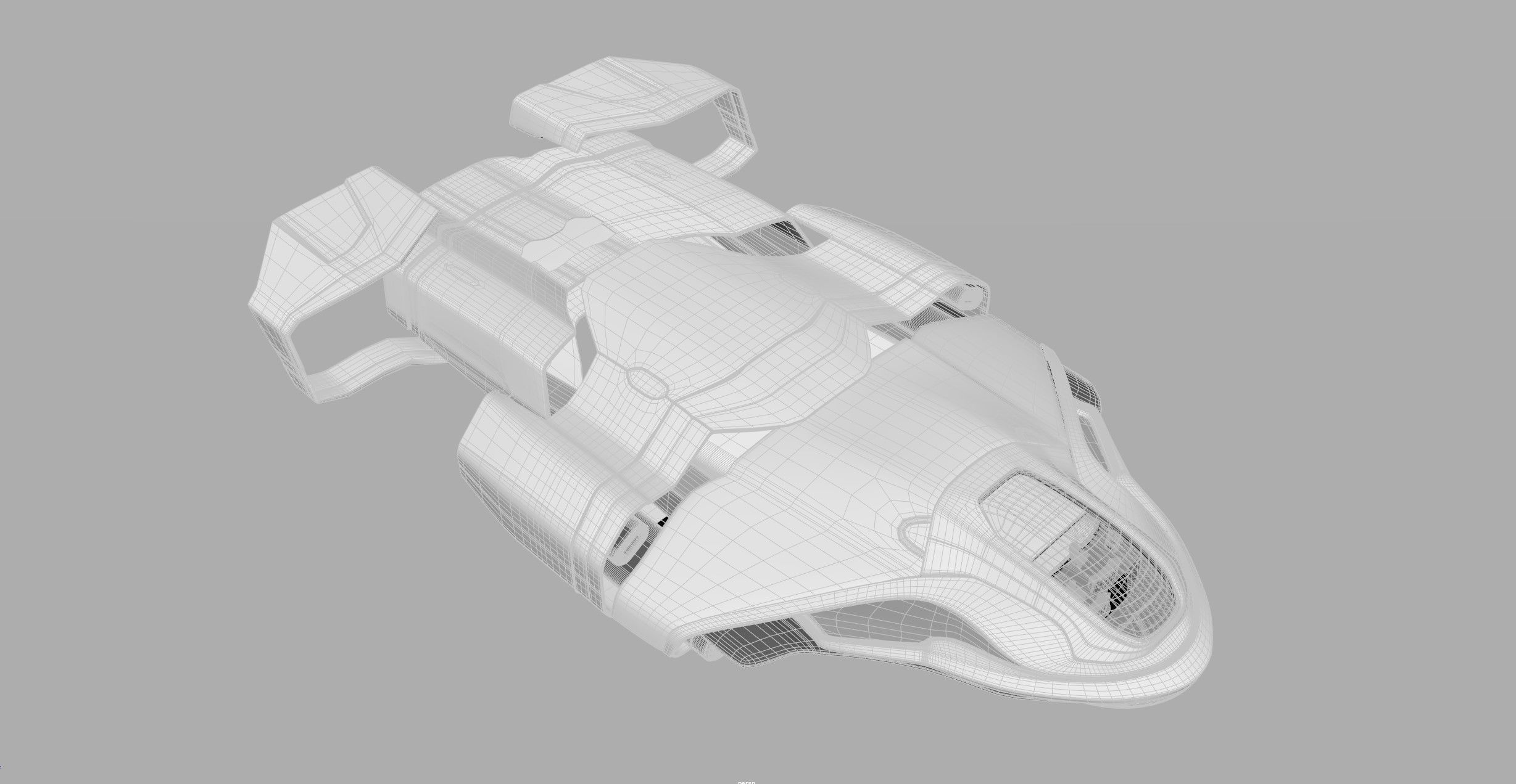 Sci-fi Spaceship Spartan  3D model_20