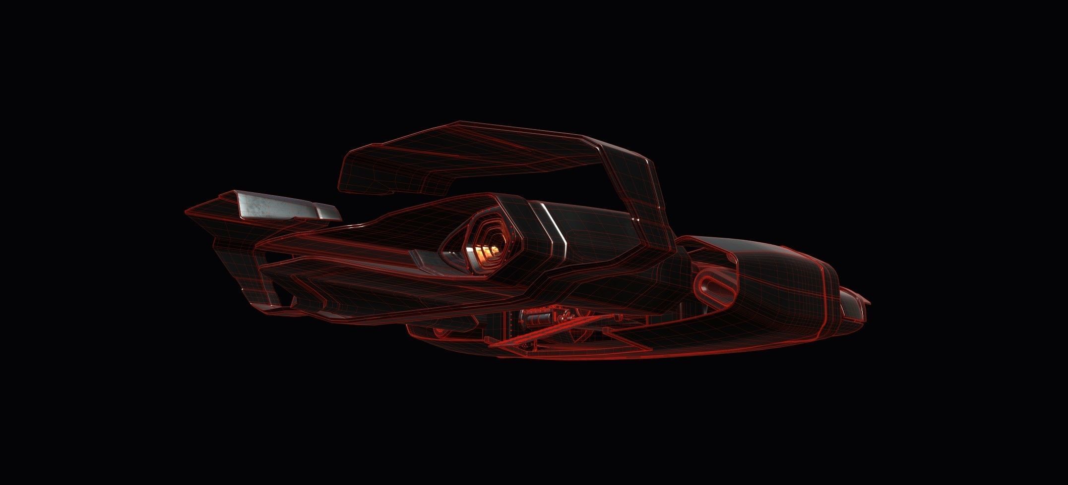 Sci-fi Spaceship Spartan  3D model_22
