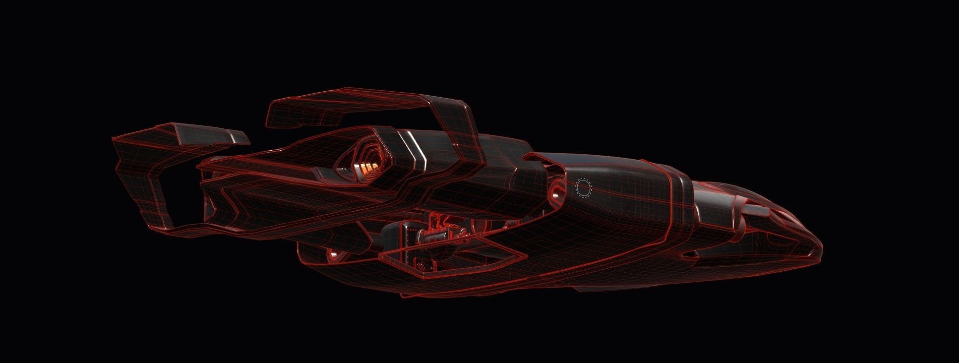 Sci-fi Spaceship Spartan  3D model_28