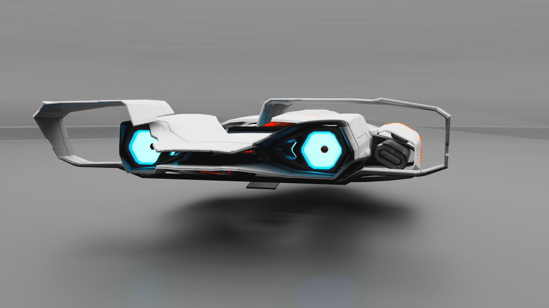 Sci-fi Spaceship Spartan  3D model_12