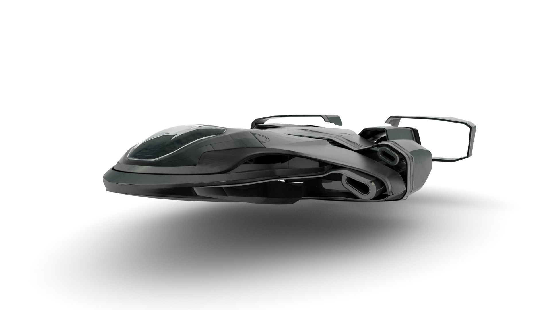 Sci-fi Spaceship Spartan  3D model_6