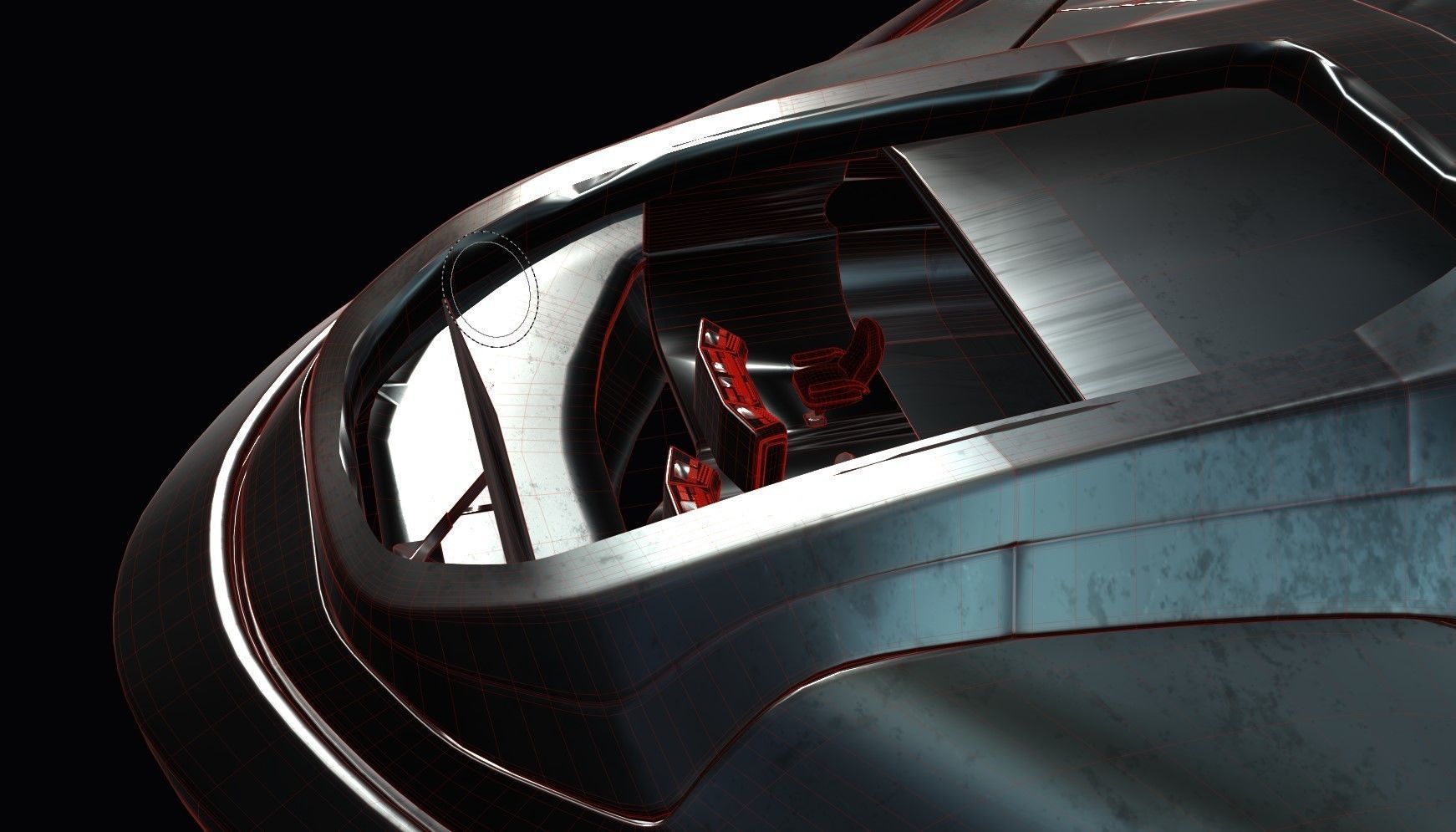 Sci-fi Spaceship Spartan  3D model_24