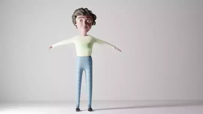 3d Girl Cartoon character