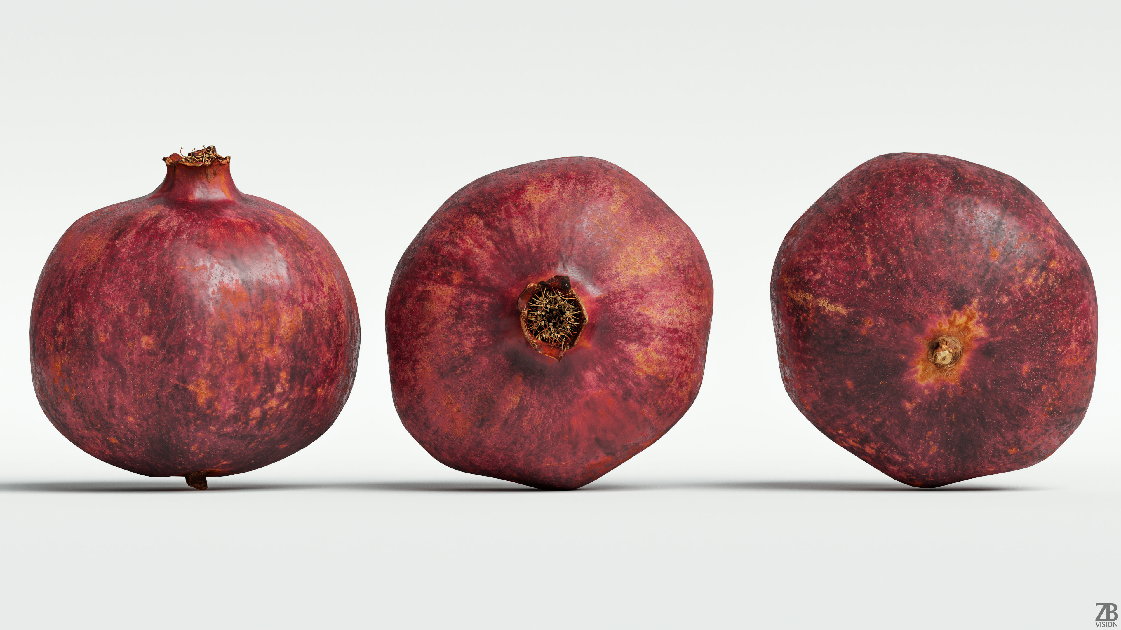 Pomegranate 3D model_3