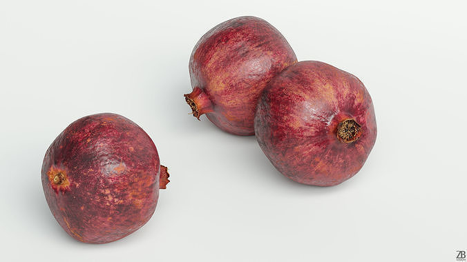 Pomegranate 3D model 2