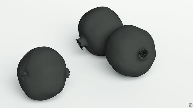 Pomegranate 3D model 3