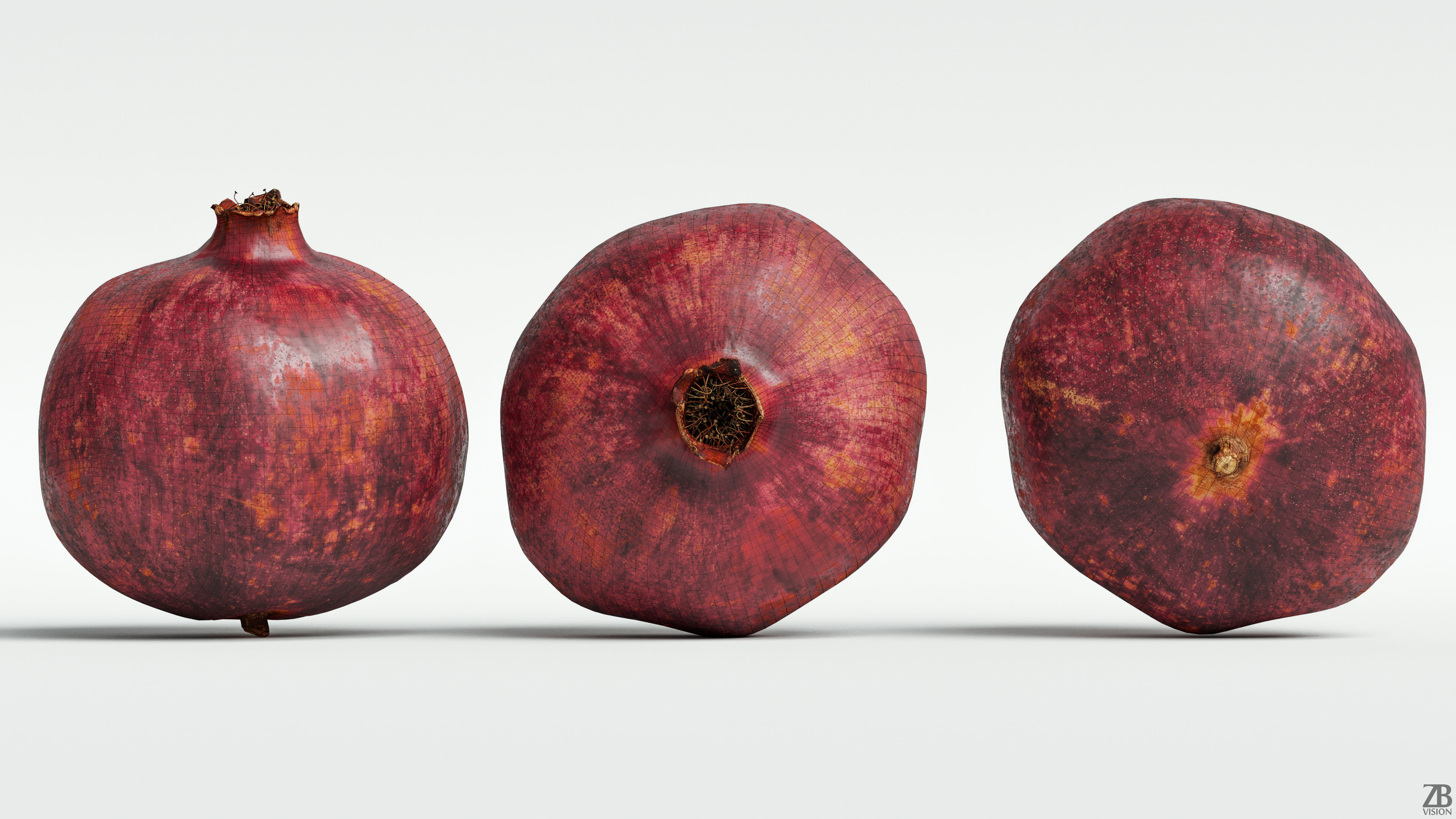 Pomegranate 3D model_7