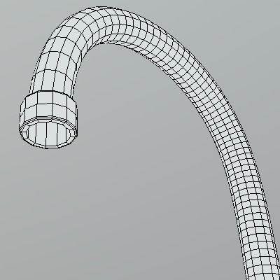 Sink with mixer tap Lavello Free 3D model_7