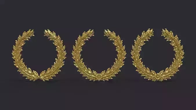 Laurel wreaths set 3D print model