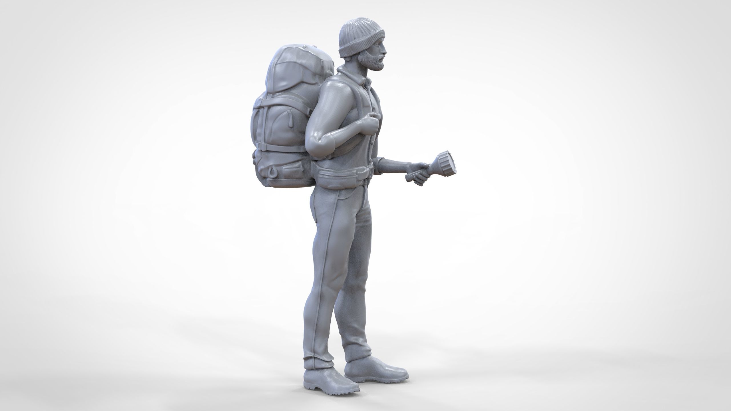 N1 Hiker 1 64 Miniature standing 3D print model_27