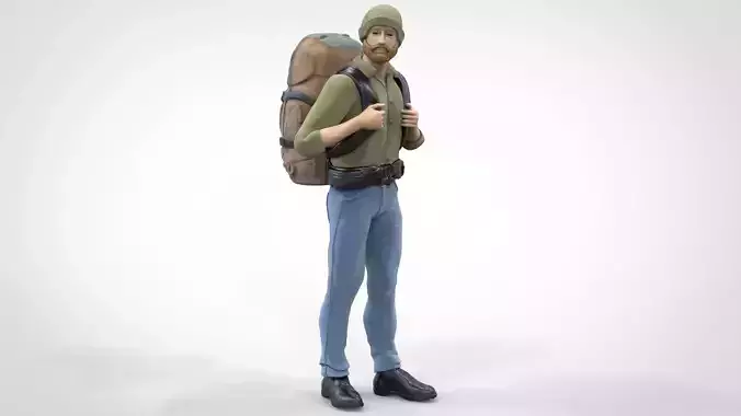 N1 Hiker 1 64 Miniature standing  3D print model