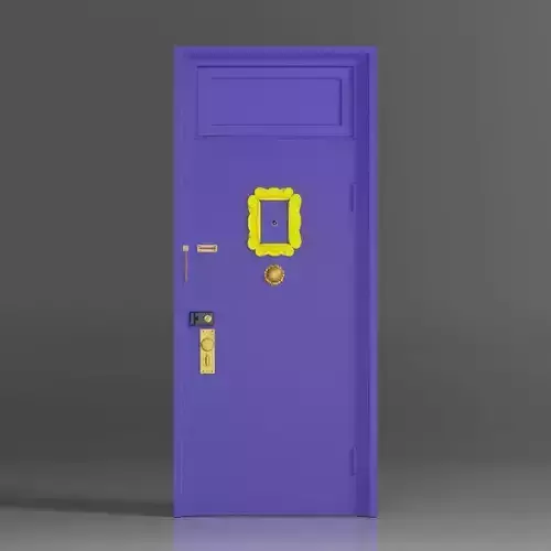 Doors from TV Show Friends animated 3D model