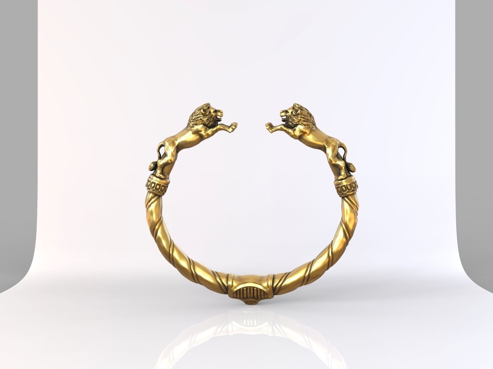 Lion Braclete 3D print model_1