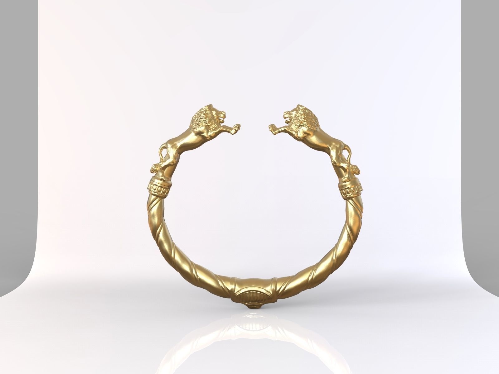 Lion Braclete 3D print model_5