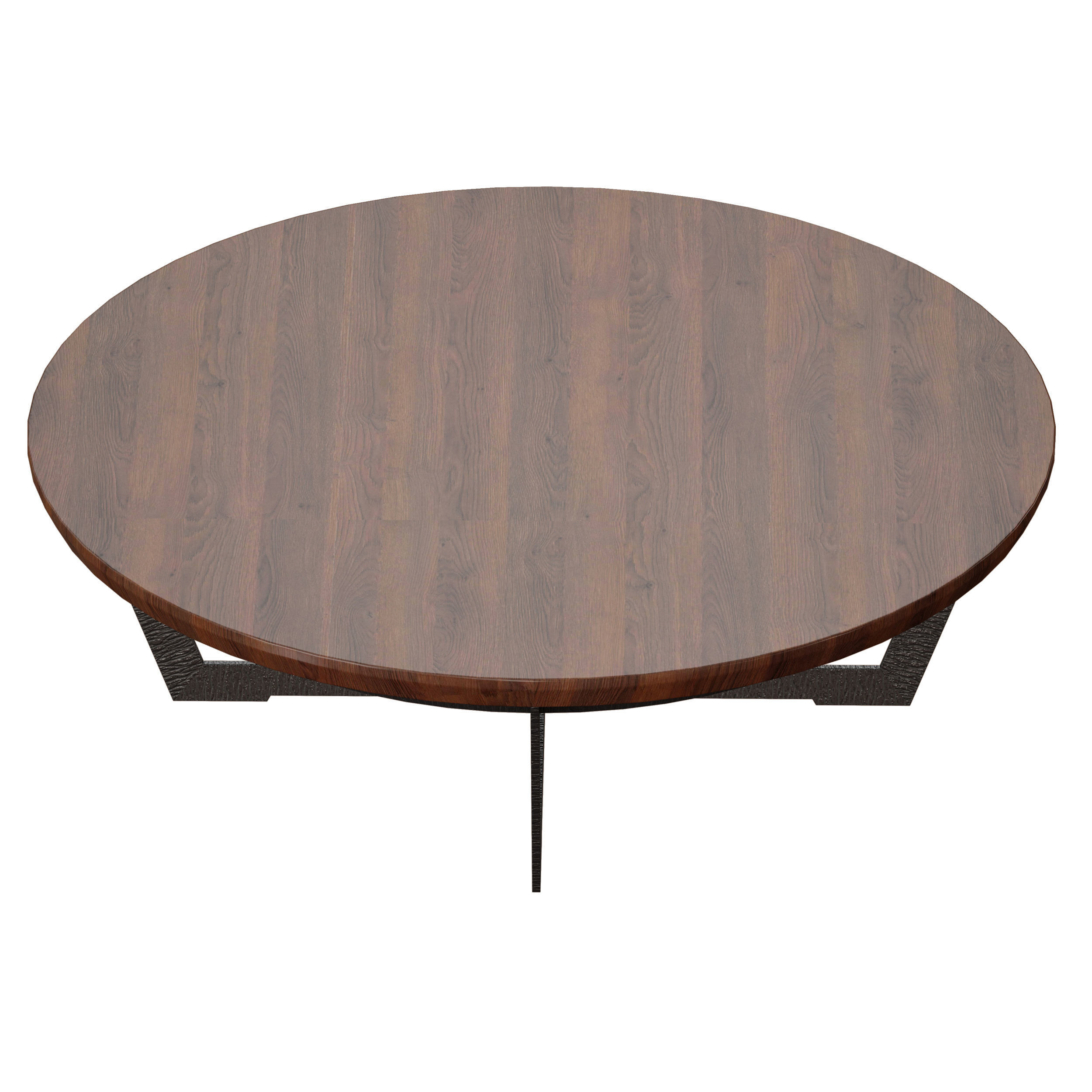 Verdad Wood Top Coffee Table Crate and Barrel 3D model_3