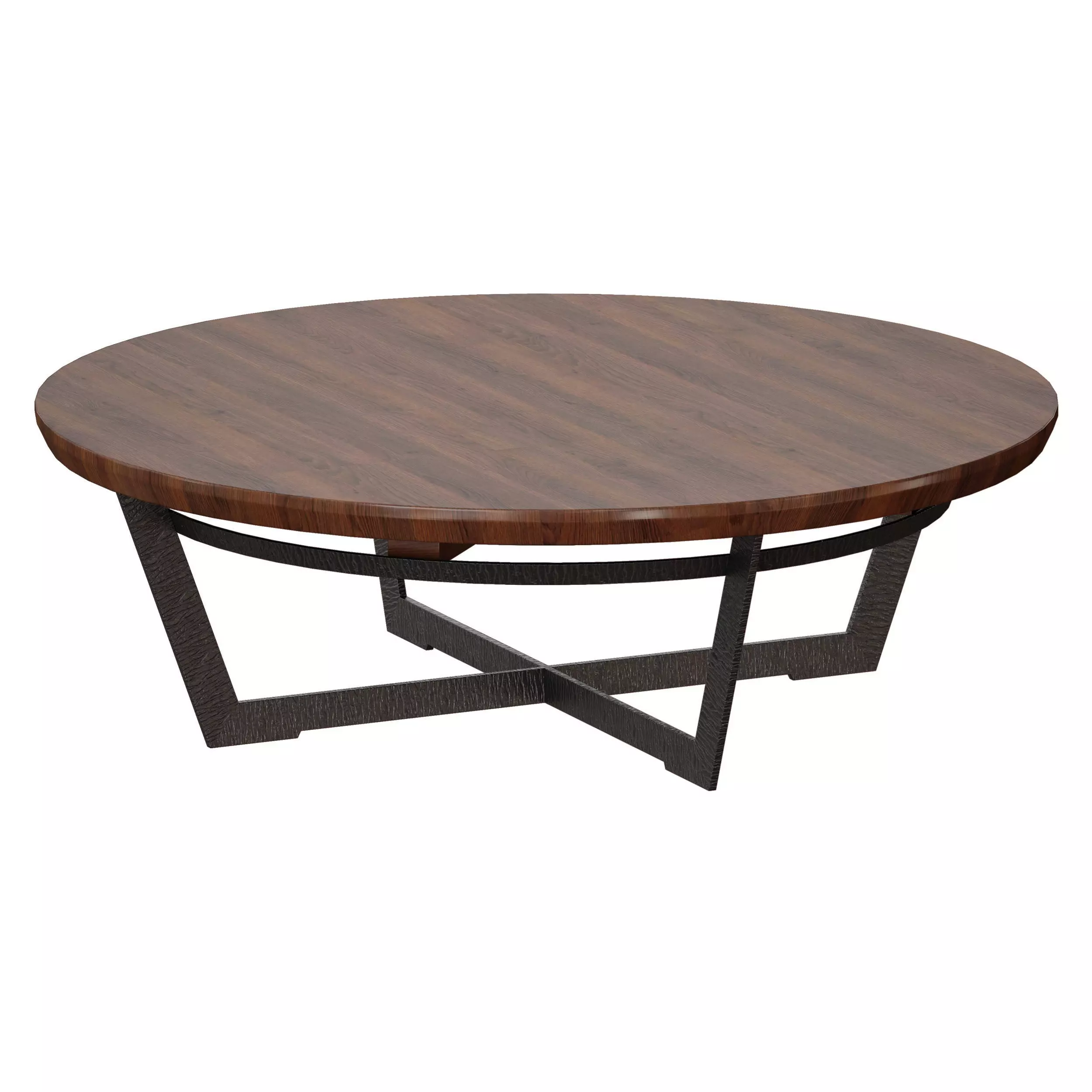 Verdad Wood Top Coffee Table Crate and Barrel 3D model_0