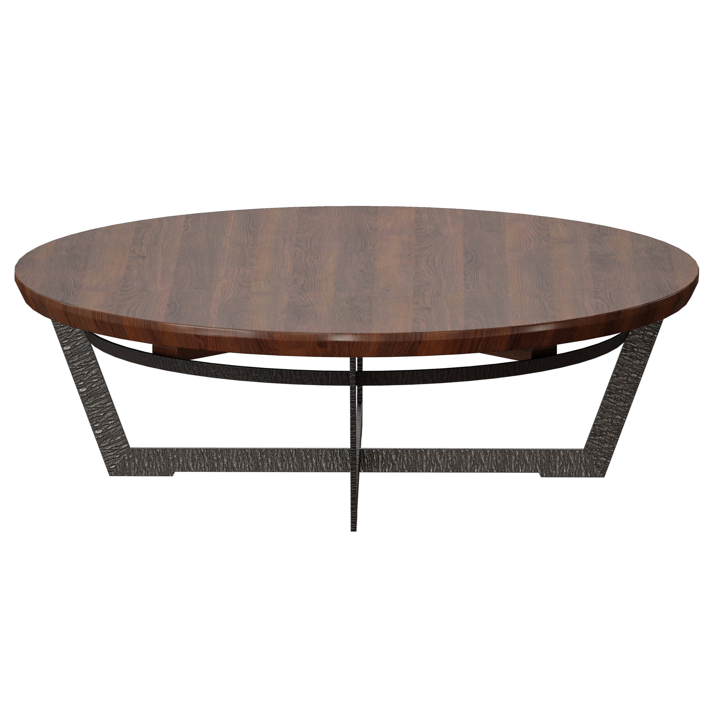 Verdad Wood Top Coffee Table Crate and Barrel 3D model_1