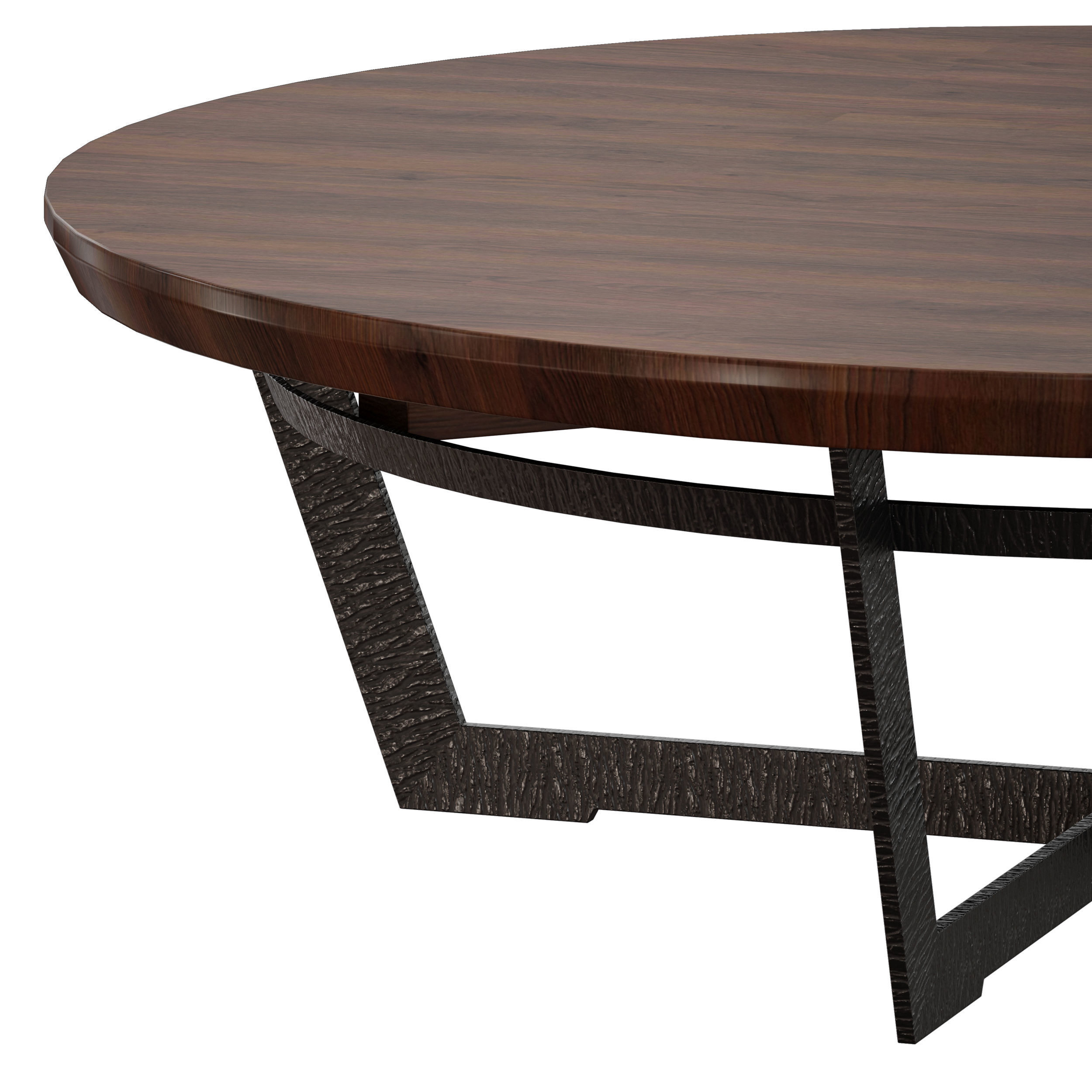 Verdad Wood Top Coffee Table Crate and Barrel 3D model_10