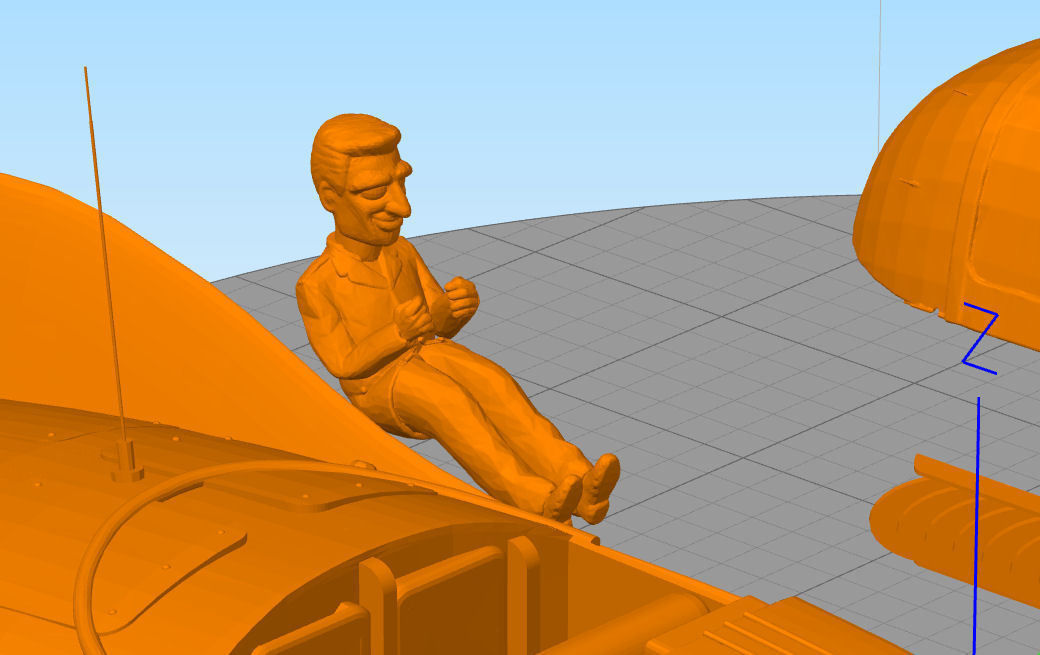 supercar  Mike Mercury gerry anderson  3D print model_4