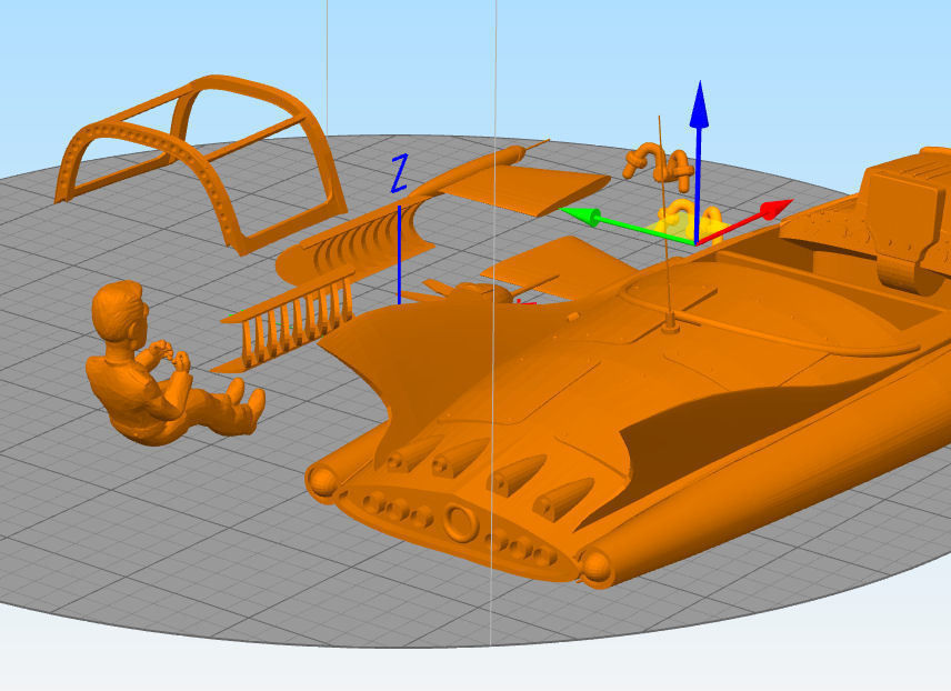 supercar  Mike Mercury gerry anderson  3D print model_2