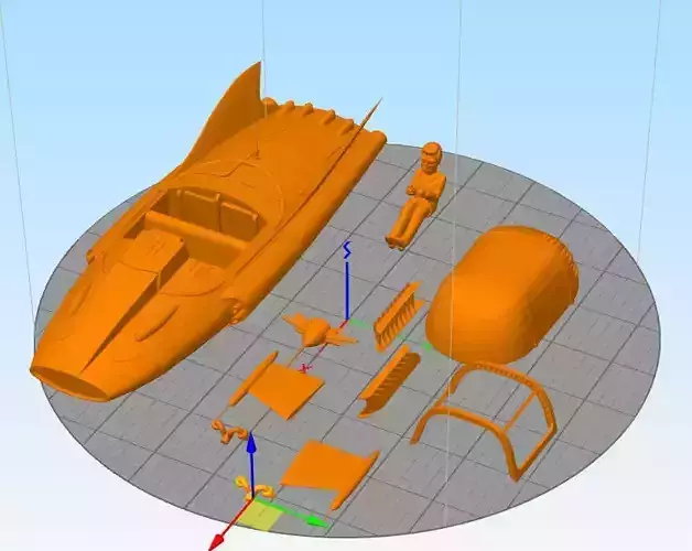 supercar  Mike Mercury gerry anderson  3D print model