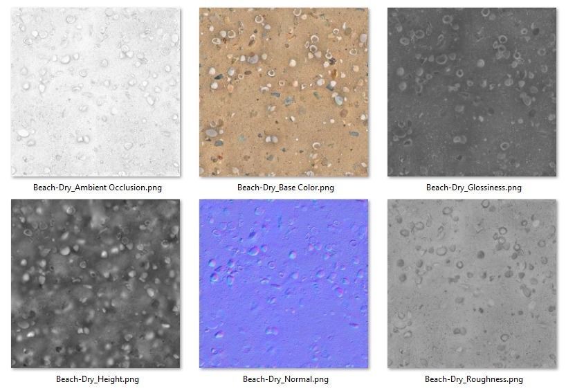Beach Sand PBR Texture Texture_24