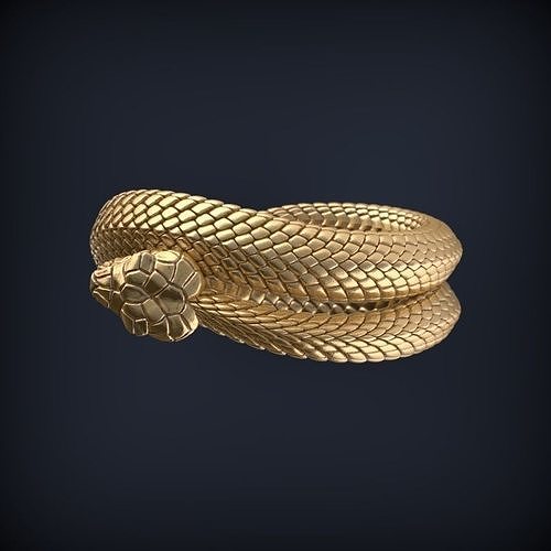 Snake Jewelry ring 3d print model 3D print model