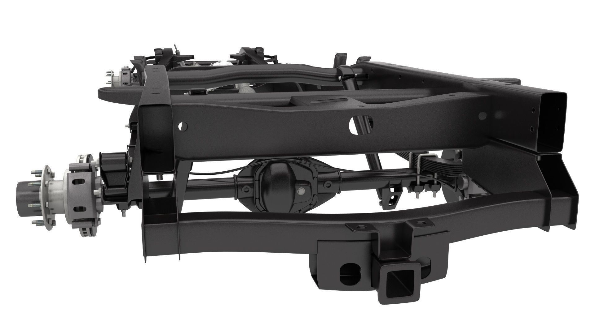DUALLY PICKUP TRUCK CHASSIS 4WD IFS 3D model_5