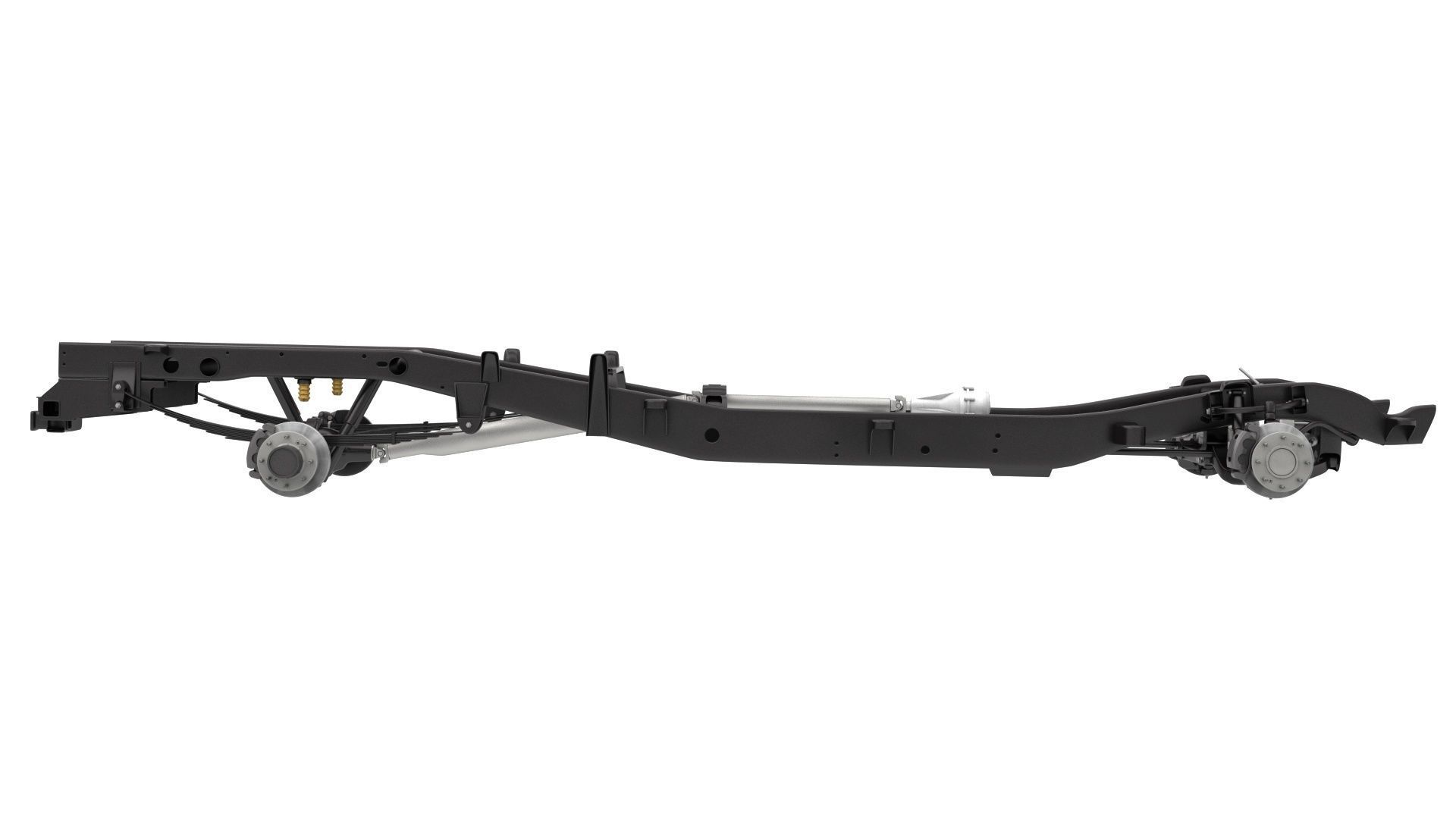 DUALLY PICKUP TRUCK CHASSIS 4WD IFS 3D model_2