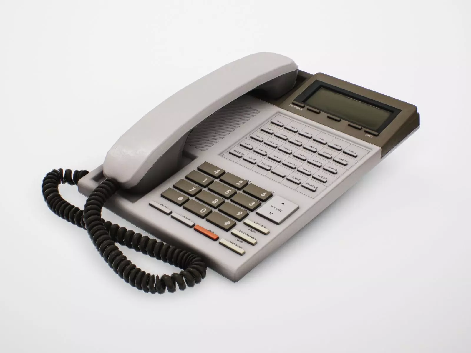 Old Office Telephone Low-poly 3D model