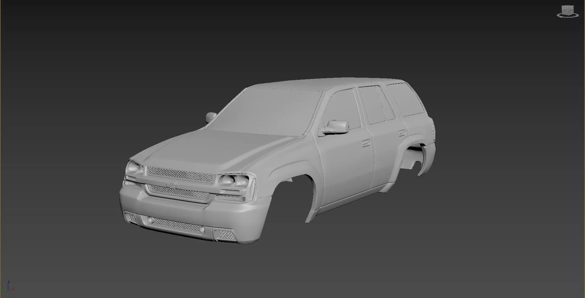 Chevrolet TrailBlaizer 2007 Body For Print 3D print model_0