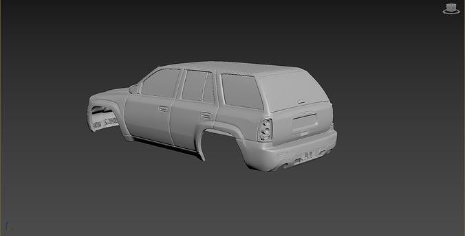 Chevrolet TrailBlaizer 2007 Body For Print 3D print model 3