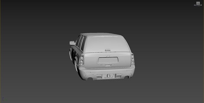Chevrolet TrailBlaizer 2007 Body For Print 3D print model 4
