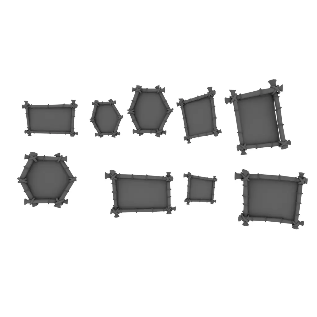 Tropical frames 3D model