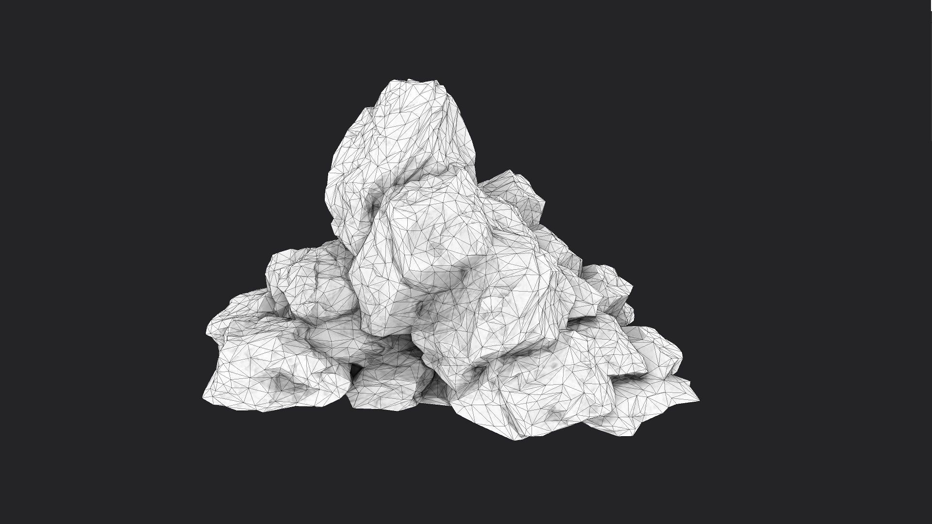 Rock 6-5 Low-poly 3D model_4