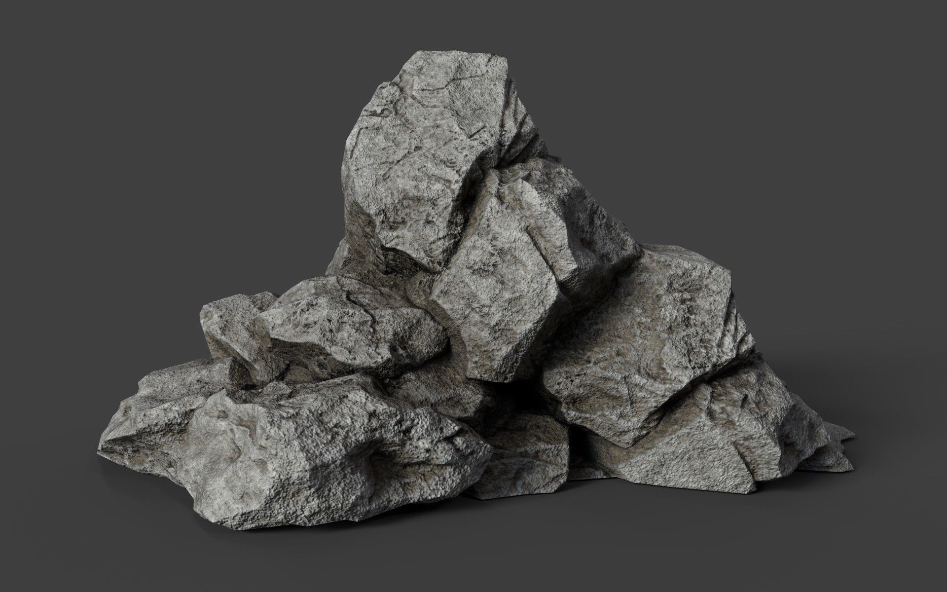 Rock 6-5 Low-poly 3D model_3
